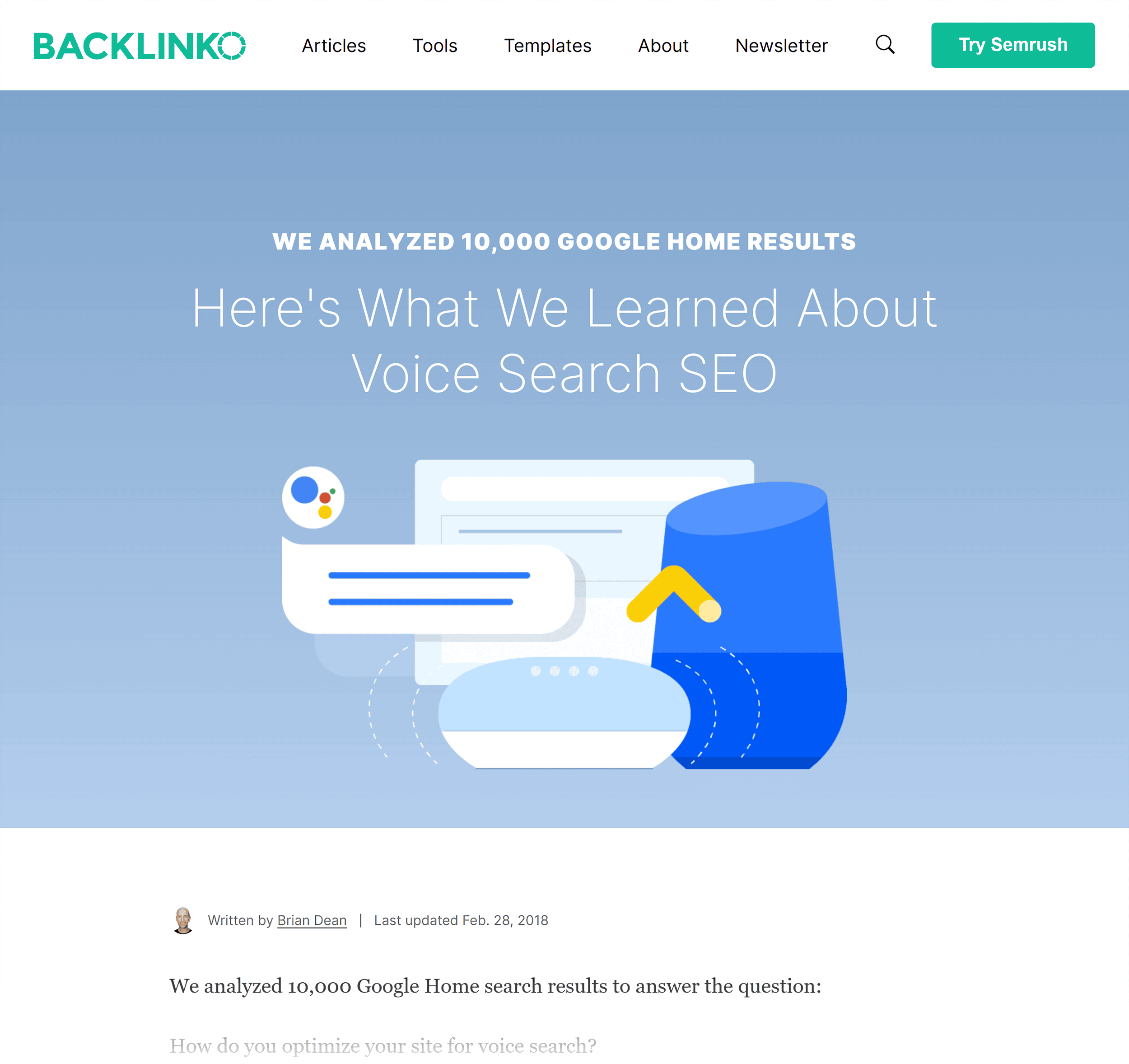 Backlinko – Voice Search Backlinko – Voice Search