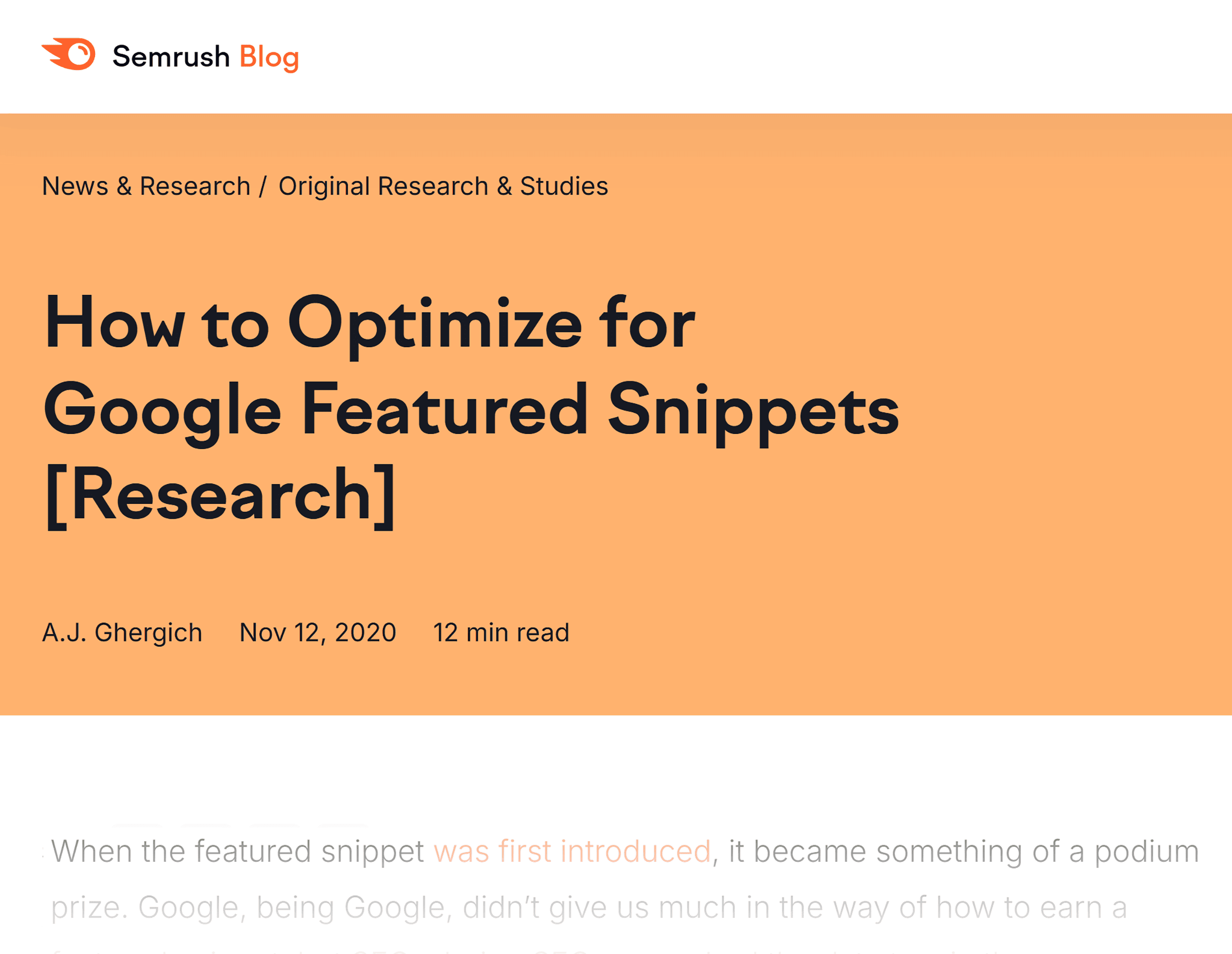 Semrush Optimize For Featured Snippets Semrush Optimize For Featured Snippets