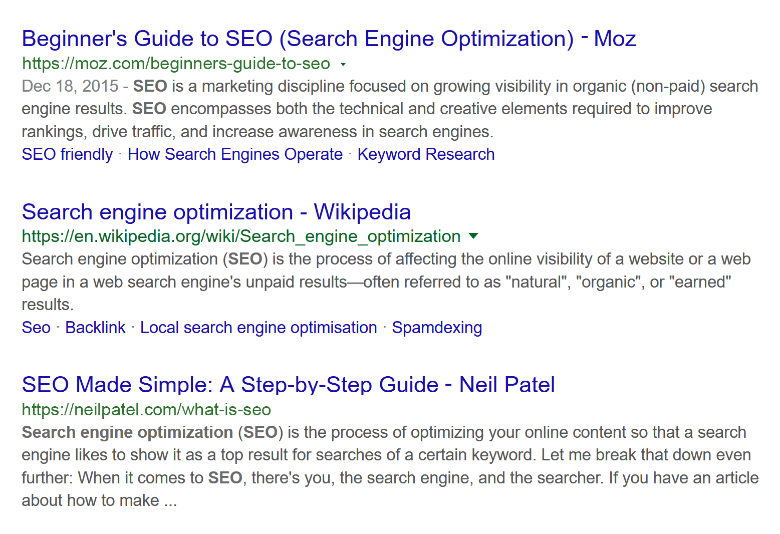 Google SERP – SEO Guides Google SERP – SEO Guides
